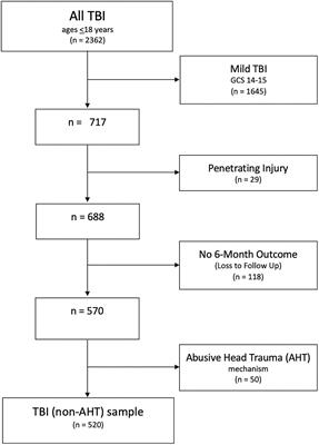 Moderate and severe TBI in children and adolescents: The effects of age, sex, and injury severity on patient outcome 6 months after injury